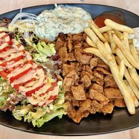 Gyros-Teller  at Veganel in Nuremberg