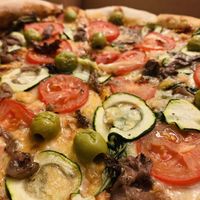 Pizza Mediterana  at Veganel in Nuremberg