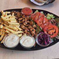 Vegadönerteller at Veganel in Nuremberg