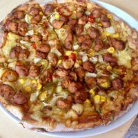 Pizza “Mexico” at Veganel in Nuremberg