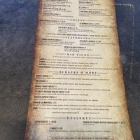 Menu - just 4 items labeled as vegan   at Barrel Republic in Carlsbad