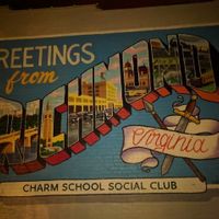 Mural on the building at Charm School in Richmond