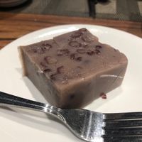Red bean sweet cake at Oriental Vegetarian 東方素 in Hong Kong Island