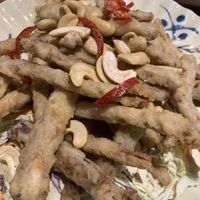 Jade mushrooms at Oriental Vegetarian 東方素 in Hong Kong Island