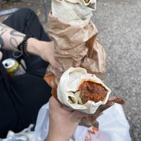 big cogköftem wraps. note that the spicy is really spicy! too much for me but perfect to my boyfriend   at Cigköftem in Lyon