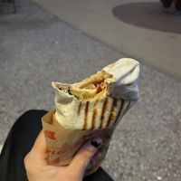 falafel wrap  at Cigköftem in Lyon