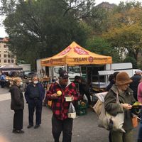 One of the many vendors here is Body & Soul. at Farmer's Market - Union Square in New York City