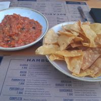 Nachos with chilli at Cebrian in Zaragoza