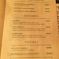 Salads, sharing options and desserts at Cebrian in Zaragoza