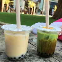Vanilla and suger matcha tea with tapioca at CUPP Bubble Tea in Bristol