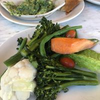 Kale Guacamole Dip with Veggies at True Food Kitchen in Fairfax