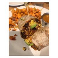 Tofu scramble breakfast burrito  at True Food Kitchen in Fairfax