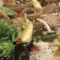 Mix mushroom pot - soup base with radish  at Simple Life - Pavilion Elite in Kuala Lumpur