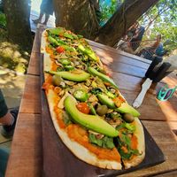 Organico Flatbread at La Playita in Bacalar