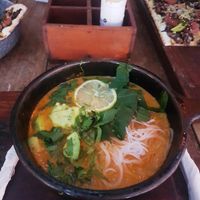 thai soup at La Playita in Bacalar