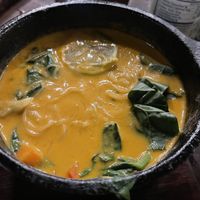 Thai dijo  at La Playita in Bacalar