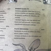 Menu Basmati Bowl  at La Playita in Bacalar