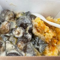 Mash and mushrooms   at Vantra Eden in West London