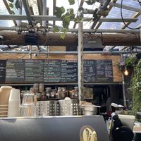 Smoothie menu at Vantra Eden in West London