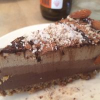 tiramisu cheesecake at Luv Burger in Nosara