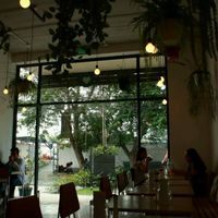 Inside at Luv Burger in Nosara