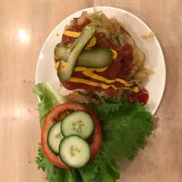 Onion Melt Burger at Luv Burger in Nosara