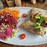 Mexican Burrito at Luv Burger in Nosara