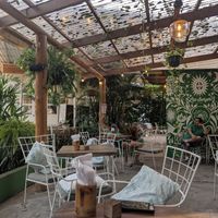 Cute atmosphere at Luv Burger in Nosara