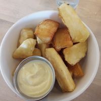 yucca frito at Luv Burger in Nosara