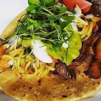 vegan taco at Alivia's Durham Bistro in Durham