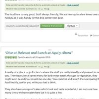 opinion tripavisor 2016 at Aqui y Ahora  in Lanzarote