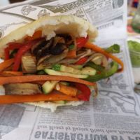 Vegetable arepa at Aqui y Ahora  in Lanzarote