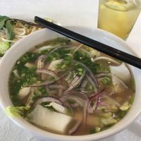 Vegan Pho with fried tofu- I think u can ask for steamed but I didn't think of it at the time. at Pho Fresh in Fort Myers
