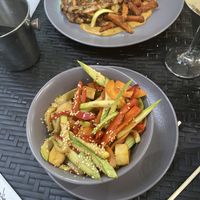 Chinese style tofu with vegetables  at Vege Joy in Varna