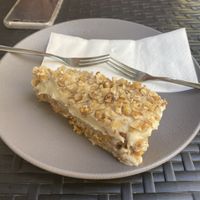 Carrot cake 😍 at Vege Joy in Varna