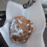 Oliebol without raisins at Verwijk's Oliebollen in Utrecht