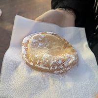 Apple beignet at Verwijk's Oliebollen in Utrecht