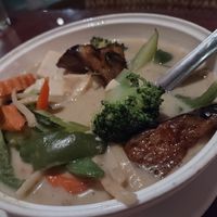 Green Curry with Tofu and Extra Veg at Thai Talay in Pismo Beach