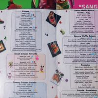 Menu and prices at Gelatomania in Gran Canaria