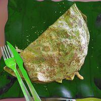 Vegan savoury crêpe at Gelatomania in Gran Canaria