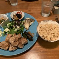 Karage dinner menu, allium free at Karakoma in Morioka