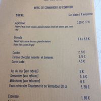 menu at L'Estanco du Marche in Lyon