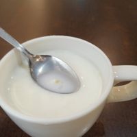 Almond milk at D'life 蔬食 - Beauty World in West Singapore