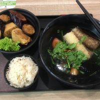 All handmade specialty bowl ($10.90) and sesame rice (+$1.50) at Greendot - Bugis Junction  in Central Singapore