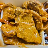 Rendang lion mane mushroom at Greendot - Bugis Junction  in Central Singapore