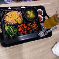 A vegan bento box at Greendot - Bugis Junction at Greendot - Bugis Junction  in Central Singapore