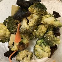 Broccoli and black fungus at Greendot - Bugis Junction  in Central Singapore
