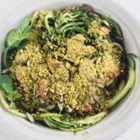 Raw pesto bowl. at Delicious Raw Kitchen and Juice Bar - maybe close in Estero