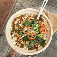 Raw vegan pad Thai  at Delicious Raw Kitchen and Juice Bar - maybe close in Estero