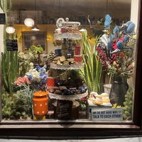 Beautiful window display  at Karu Talu Šokolaad  in Tallinn